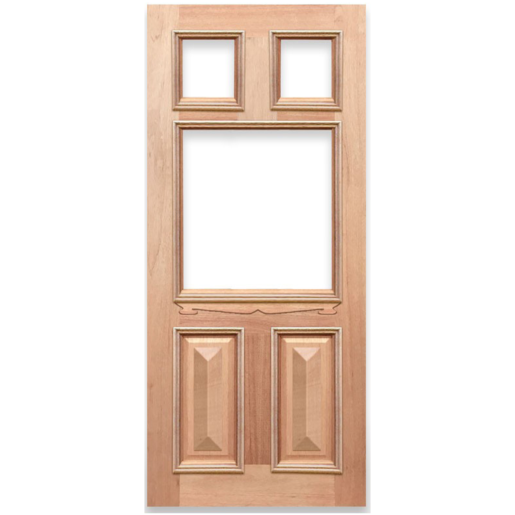 Federation Flat Top GL Solid Timber Door HMCB