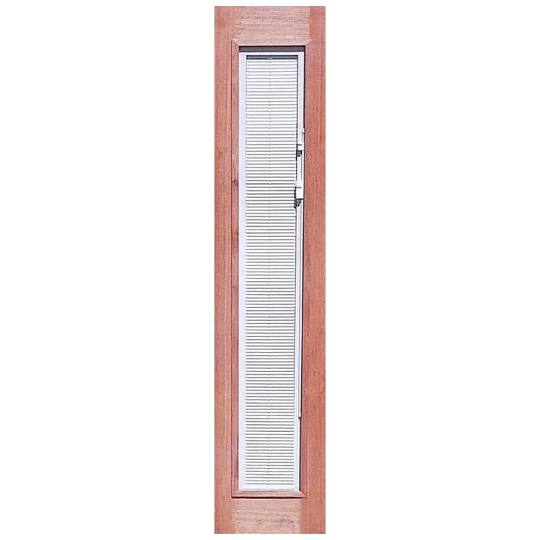 French 1L Solid Timber Sidelight with Venetian