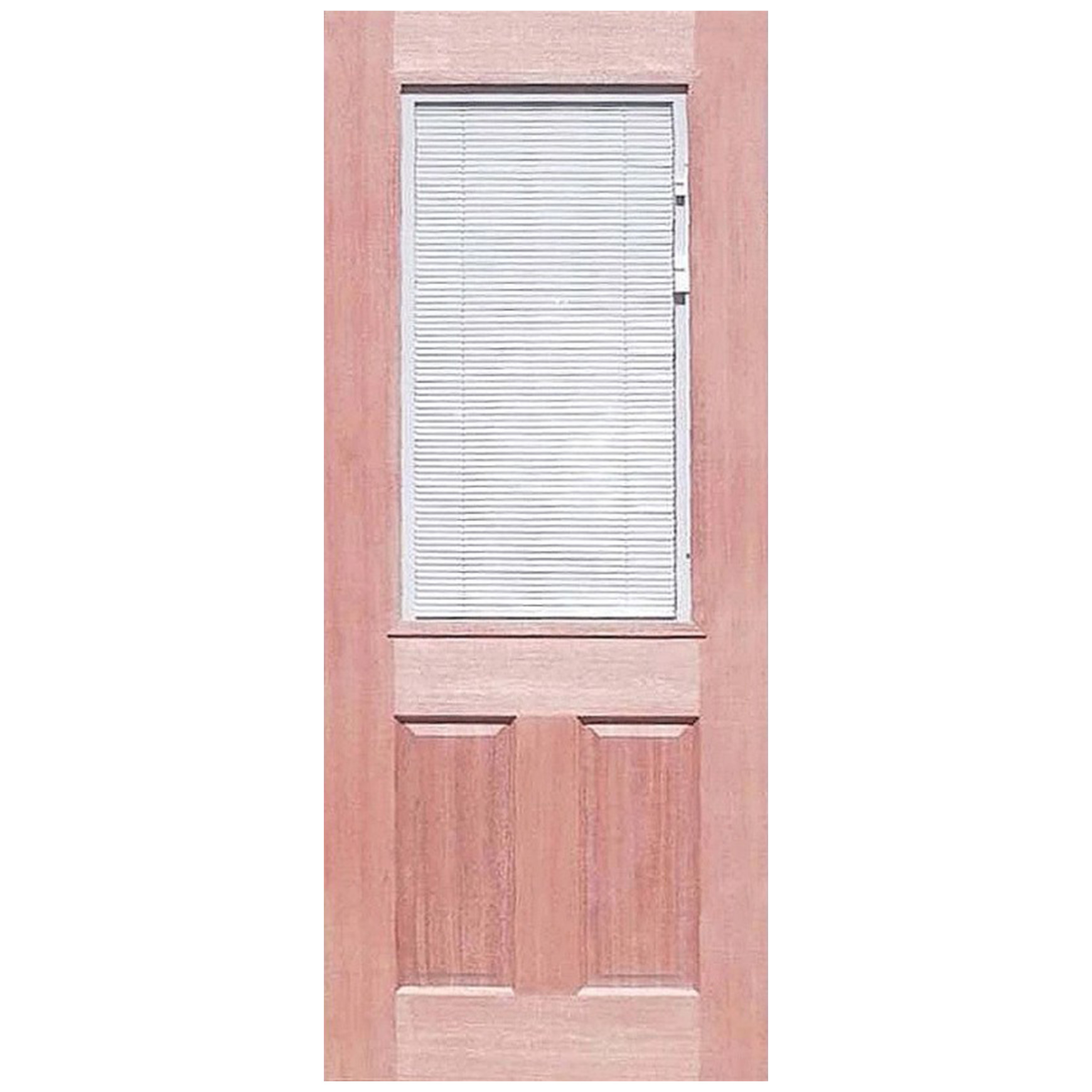 Half French 1L 2P Solid Timber Door with Venetian