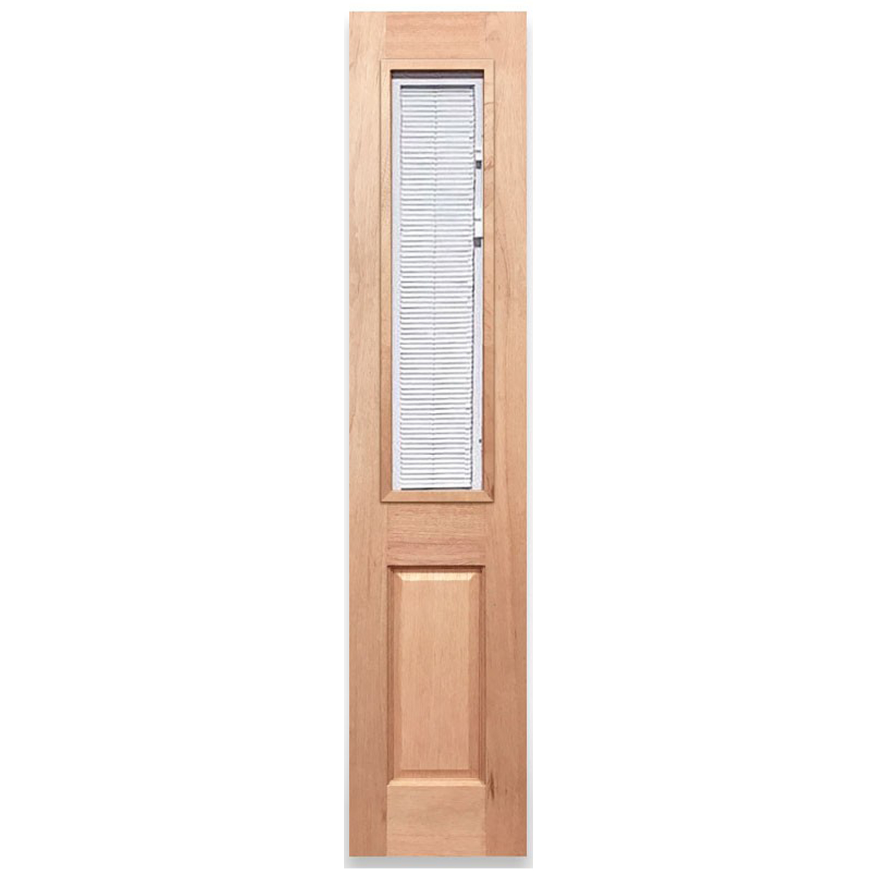 Half French 1L Solid Timber Sidelight with Venetian