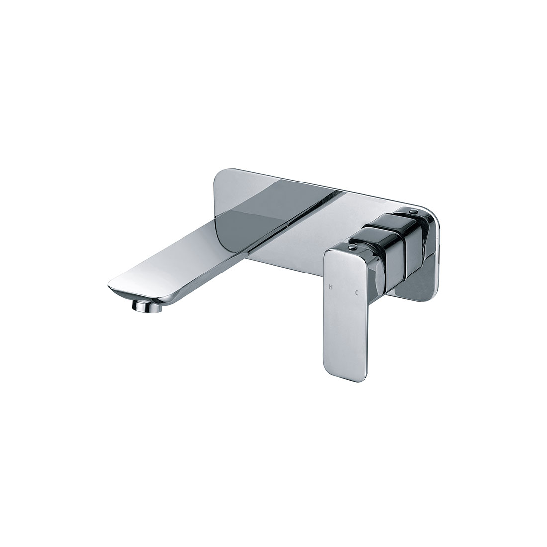 Nova Style Two Wall Basin Mixer With Spout